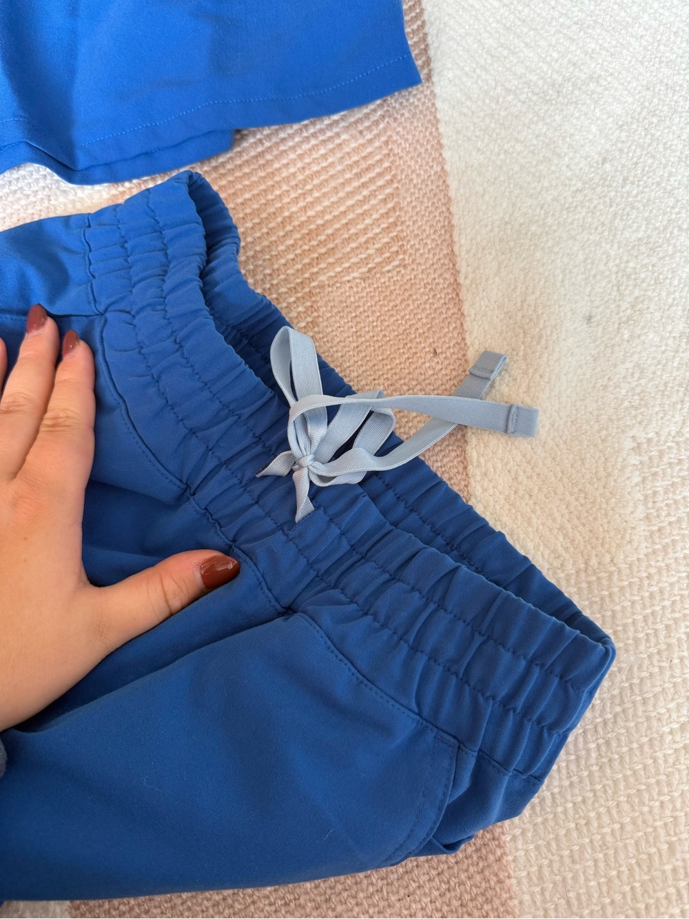 Figs Set - Royal Blue Women’s Pants & Top - Picture 3 of 4